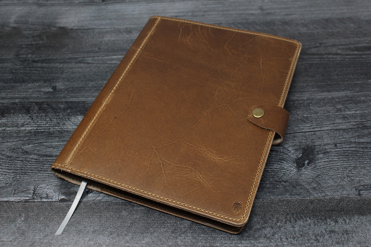 Vintage Custom Leather Cover for Filofax Organiser Organizer A5